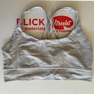 White/grey camo longline lululemon sports bra